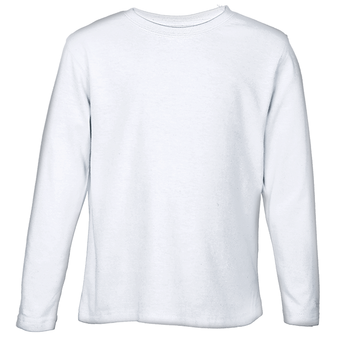 Crew Neck T-Shirts - Long Sleeve Kiddies - Various Colours