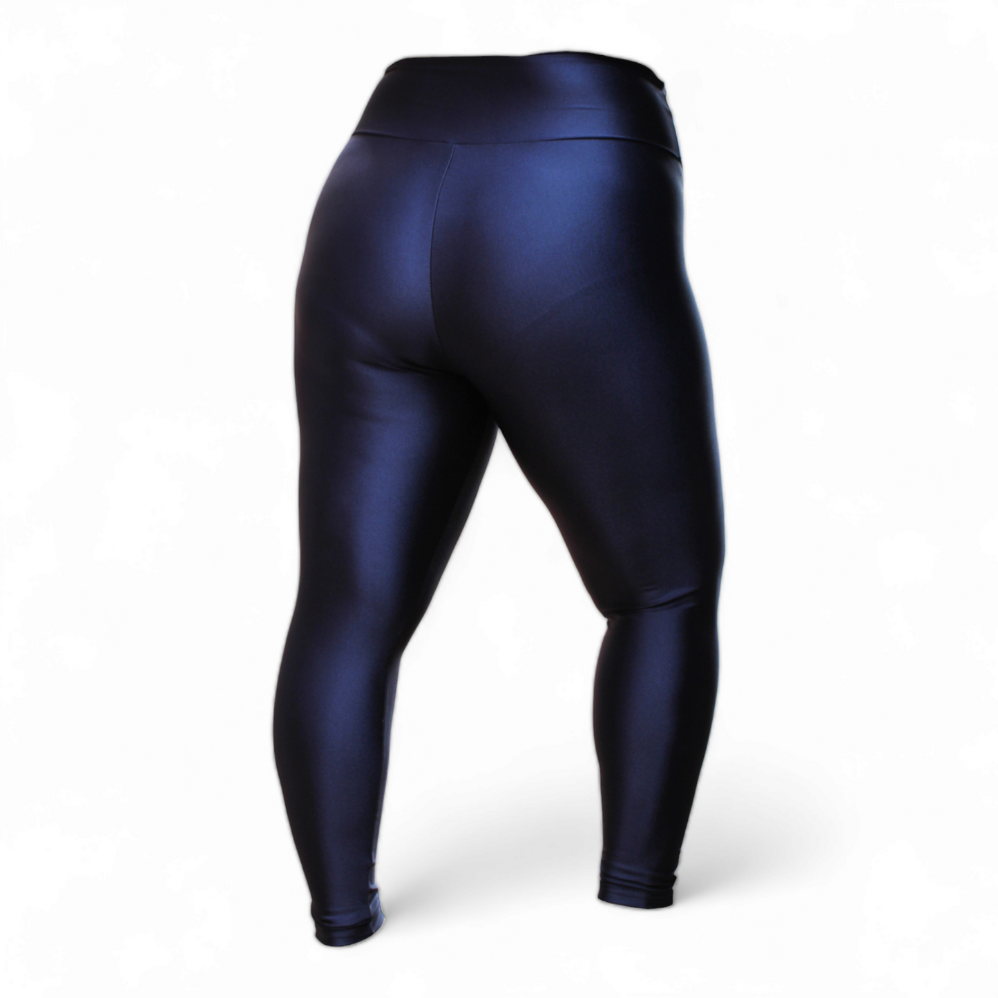 ATHLU Ladies High Waist Plus Size Tights - Navy