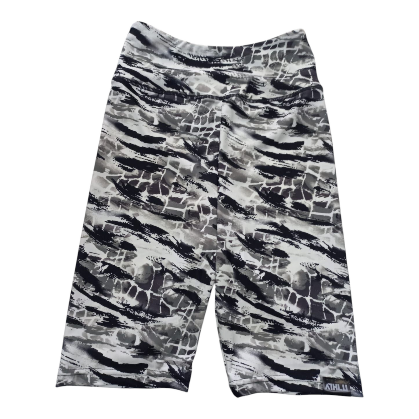 ATHLU Ladies Short Tights - B/W