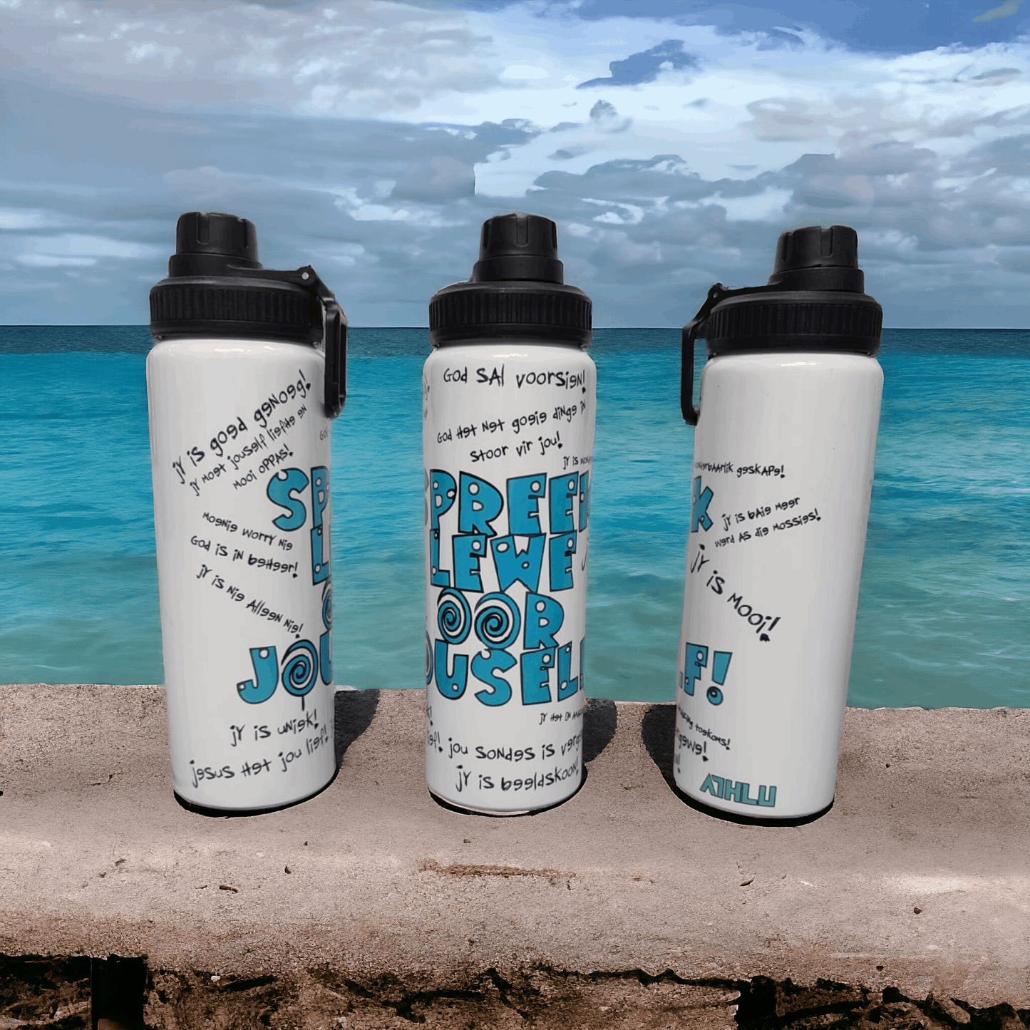 ATHLU Water bottle 850ml - Spreek Lewe oor Jouself
