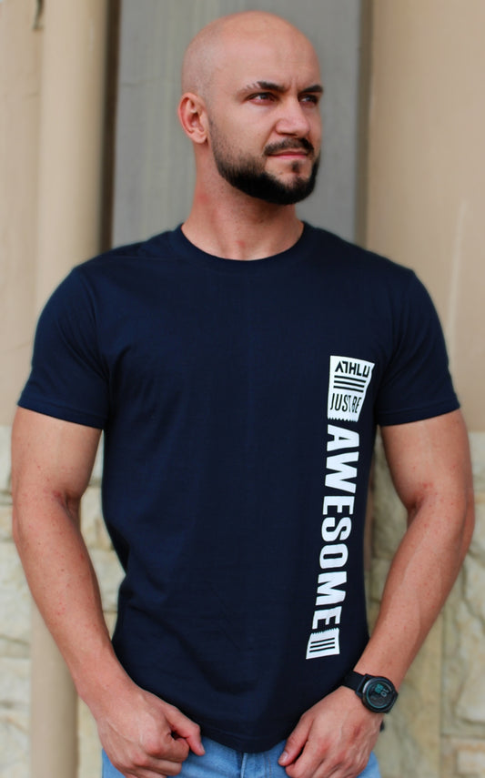 ATHLU Mens Basic T's - Just Be Awesome