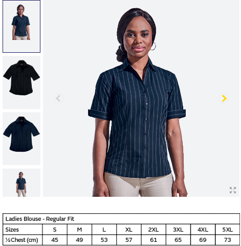 Civic Blouse Short Sleeve Ladies