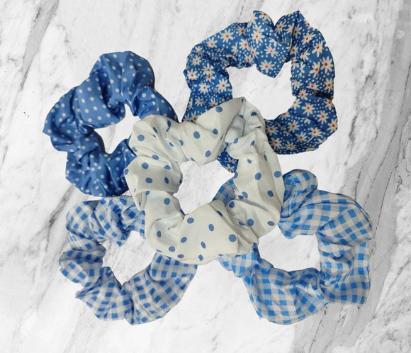 Petite Scrunchies - Various Blue