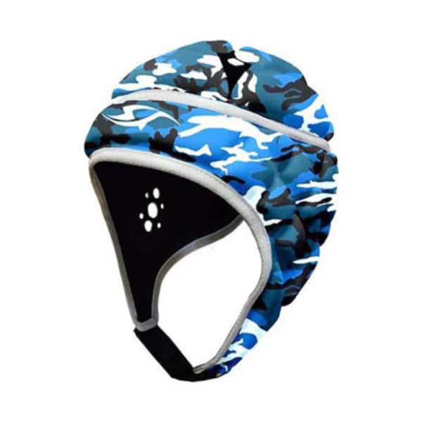 Scrum Cap / Headgear - Storm Force - Camo Royal/Sky