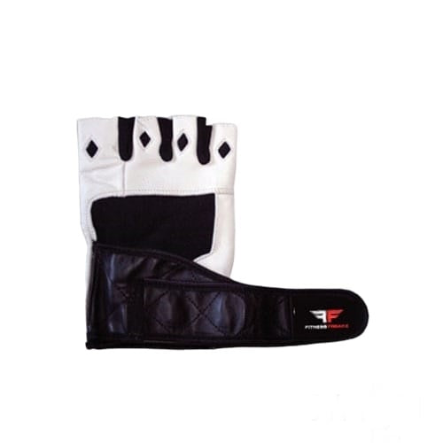 Fitness Freaks Leather Gloves Wrist Support