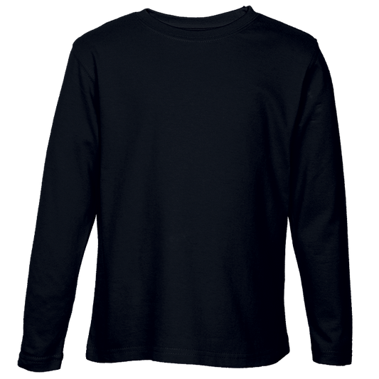 Crew Neck T-Shirts - Long Sleeve Kiddies - Various Colours