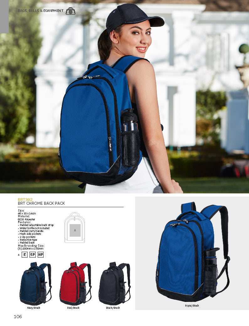 BRT Chrome Back Pack