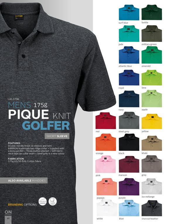 Barron Pique Knit Golfer - Men