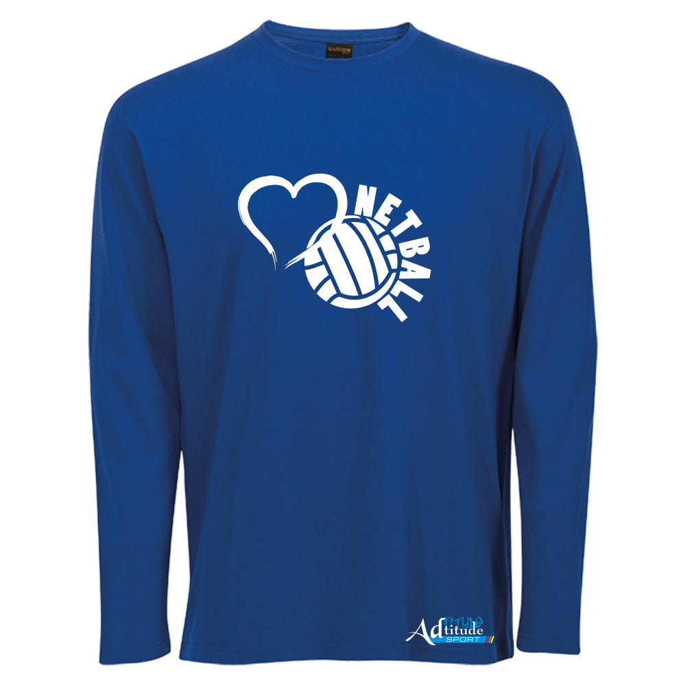 Netball T-Shirt - Kids - Long Sleeve