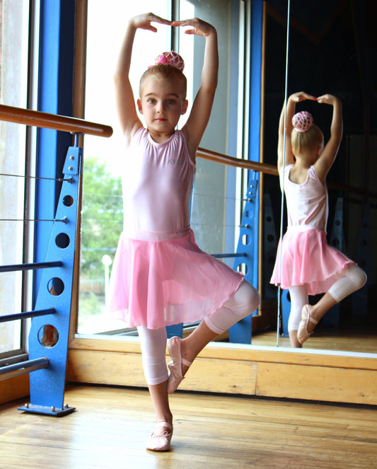 ATHLU Girls Leotard - Sleeveless - Pink