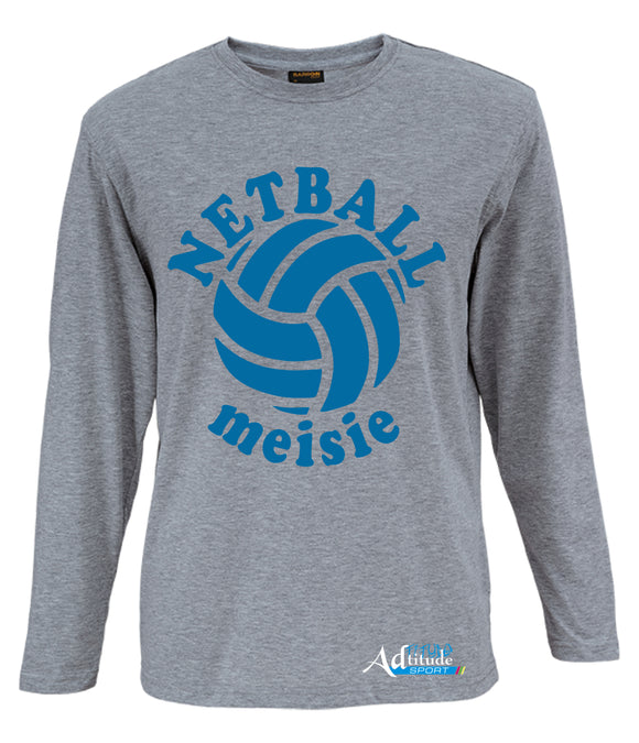 Netball T-Shirt - Kids - Long Sleeve