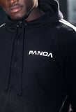 PANDA Logo Black Hoodie - Zip Up