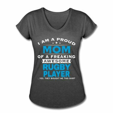 Printed T-Shirt with Quote - Rugby