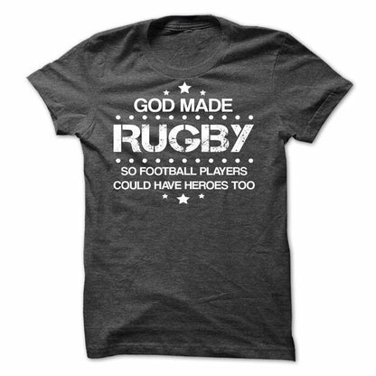 Printed T-Shirt with Quote - Rugby