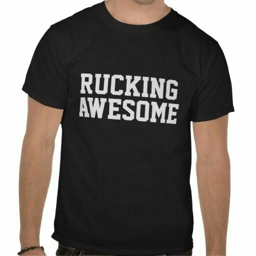 Printed T-Shirt with Quote - Rugby