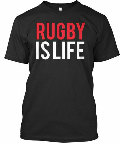 Printed T-Shirt with Quote - Rugby