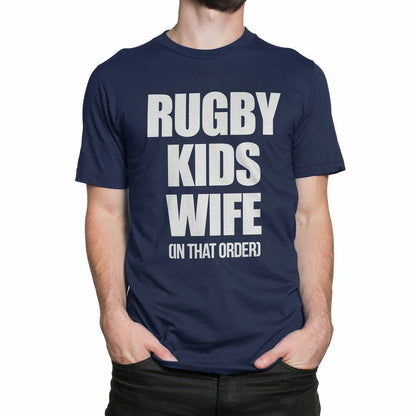 Printed T-Shirt with Quote - Rugby