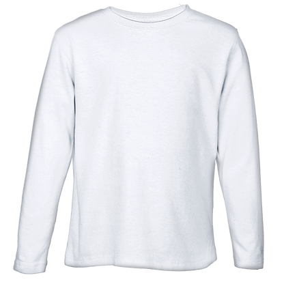Crew Neck T-Shirts - Long Sleeve Kiddies - Various Colours