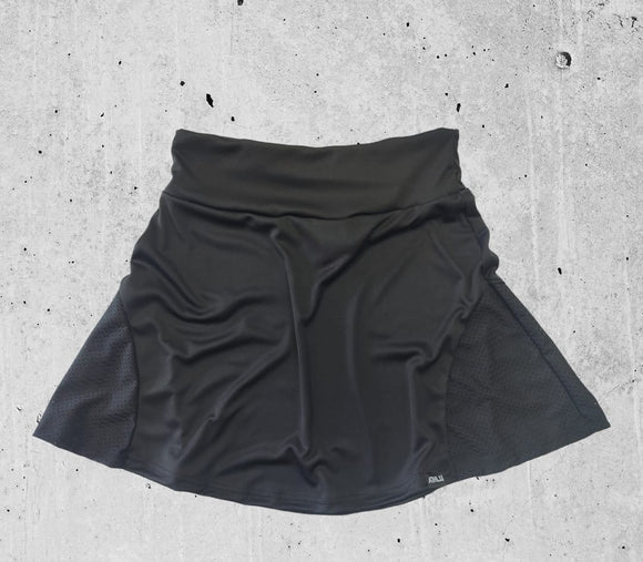 ATHLU Sports Skirt - Mesh - Black - Plus Size