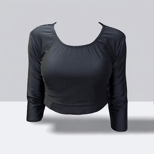 ATHLU L/S Cropped Top with Mesh Back