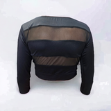 ATHLU L/S Cropped Top with Mesh Back