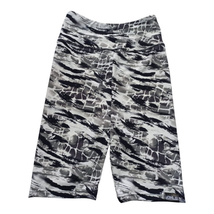ATHLU Ladies Short Tights - B/W