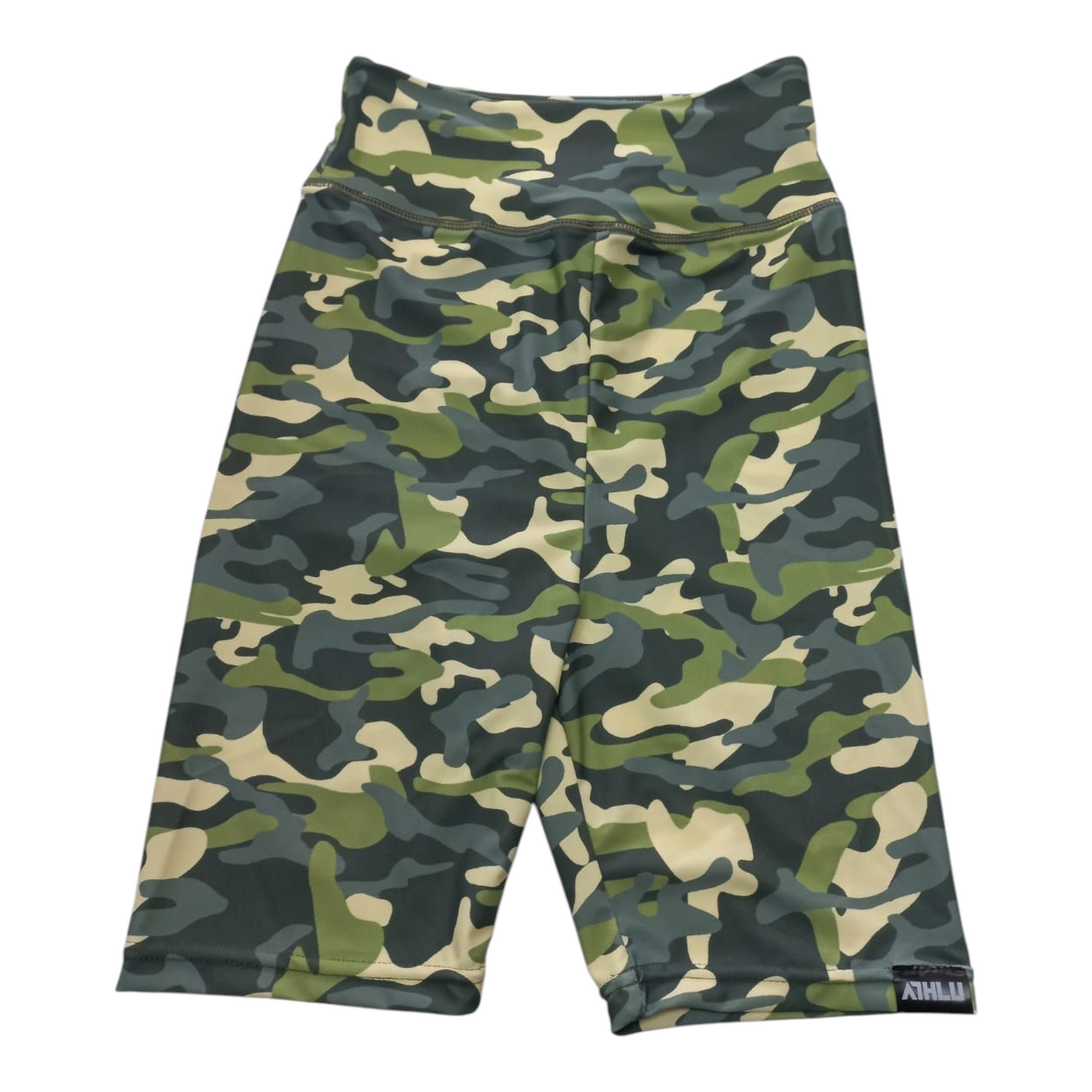 ATHLU Ladies Short Tights - GREENCAMO