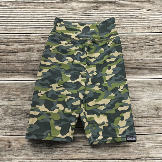 ATHLU Ladies Short Tights - GREENCAMO