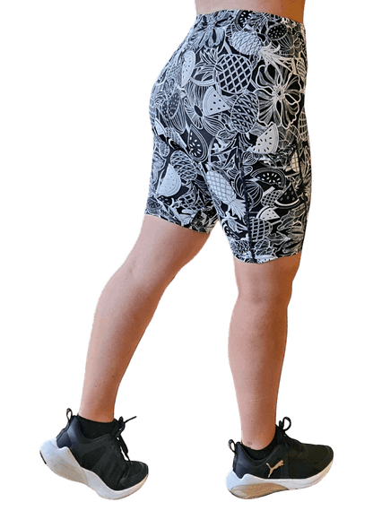 ATHLU Running Short Tights with Pocket - Pineapples