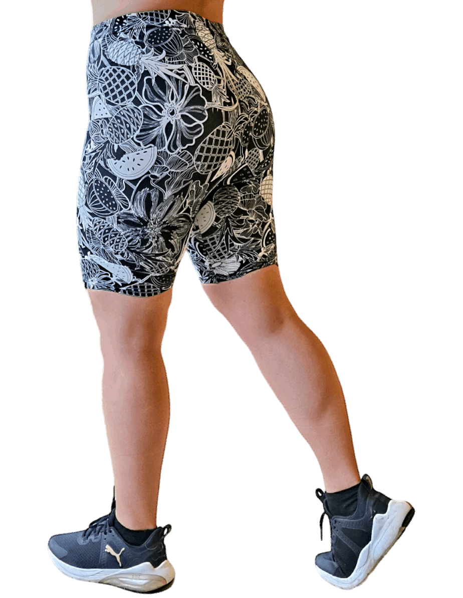ATHLU Running Short Tights with Pocket - Pineapples