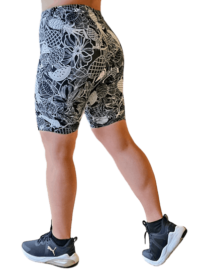 ATHLU Running Short Tights with Pocket - Pineapples