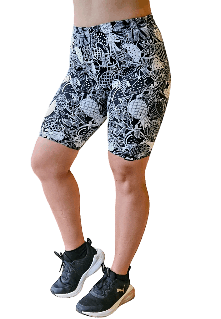 ATHLU Running Short Tights with Pocket - Pineapples