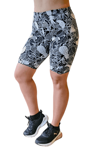 ATHLU Running Short Tights with Pocket - Pineapples