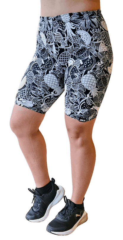 ATHLU Running Short Tights with Pocket - Pineapples