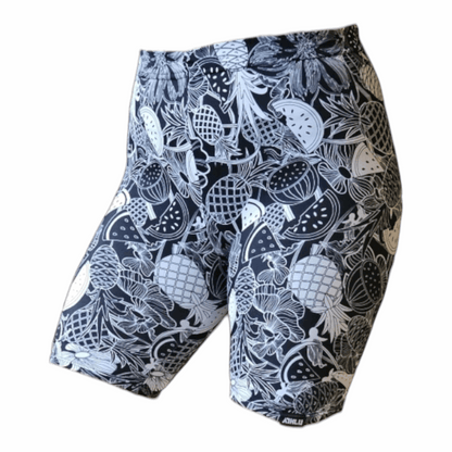 ATHLU Running Short Tights with Pocket - Pineapples