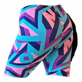 ATHLU Running Short Tights with Pocket - PinkGeo