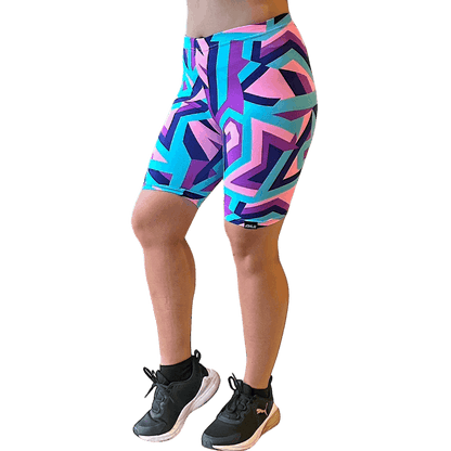 ATHLU Running Short Tights with Pocket - PinkGeo