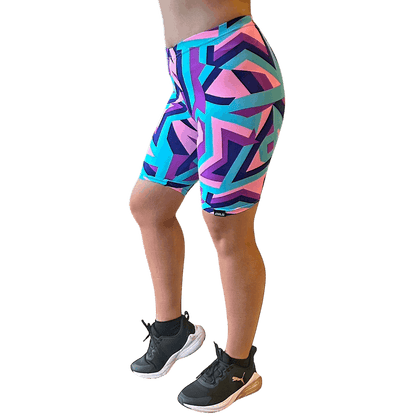 ATHLU Running Short Tights with Pocket - PinkGeo