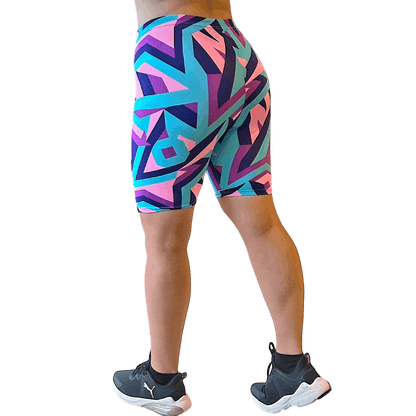 ATHLU Running Short Tights with Pocket - PinkGeo