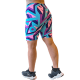 ATHLU Running Short Tights with Pocket - PinkGeo