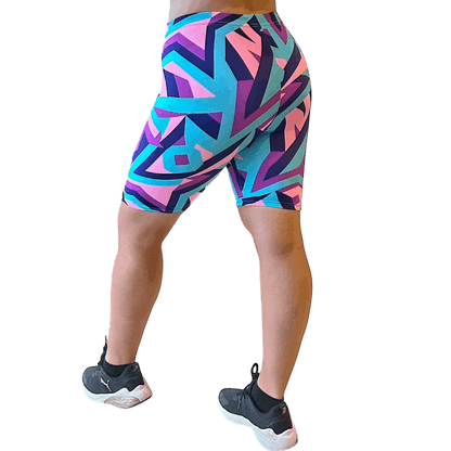 ATHLU Running Short Tights with Pocket - PinkGeo