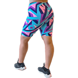 ATHLU Running Short Tights with Pocket - PinkGeo
