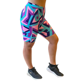 ATHLU Running Short Tights with Pocket - PinkGeo