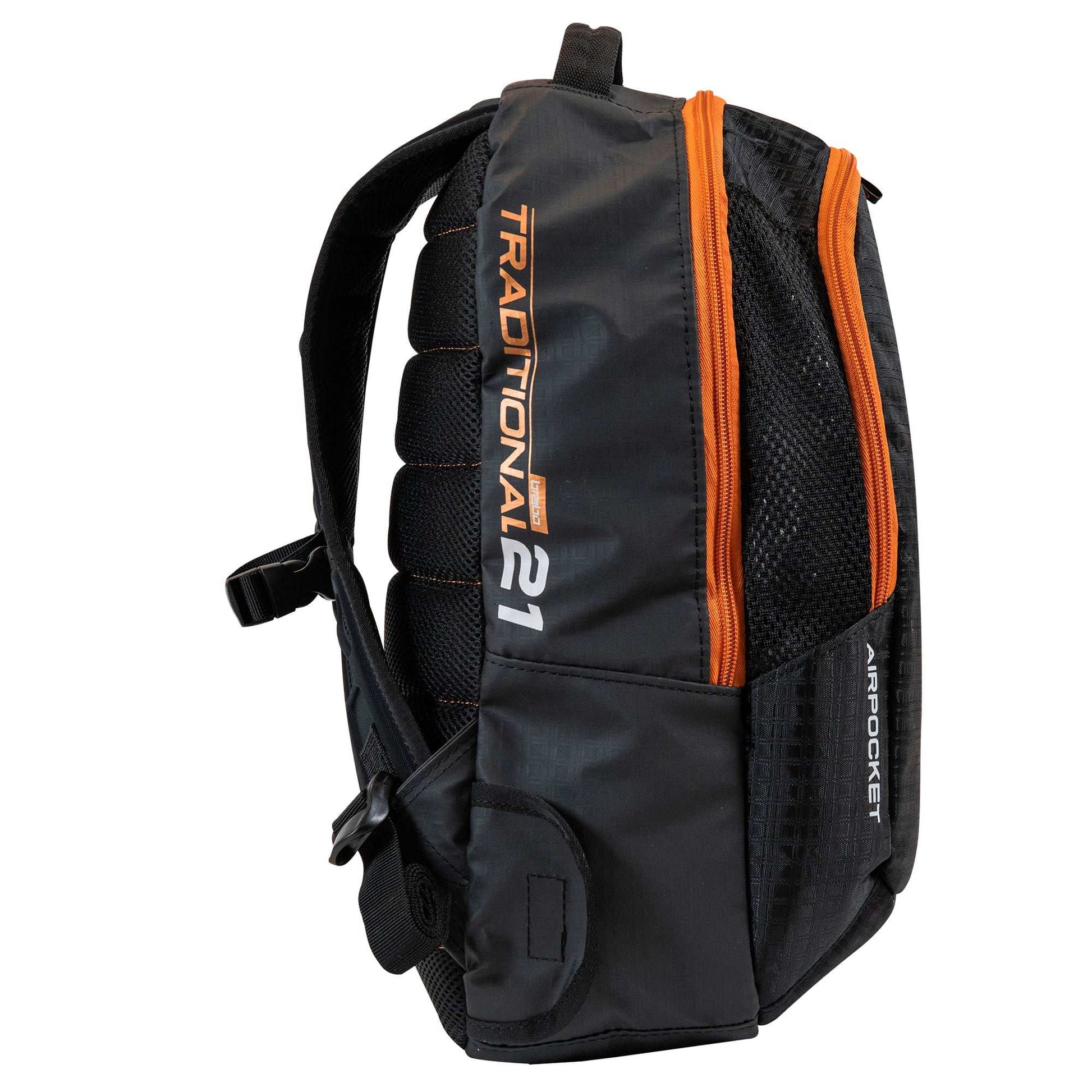 BRABO Hockey Backpack Traditional - JNR - Black/Orange