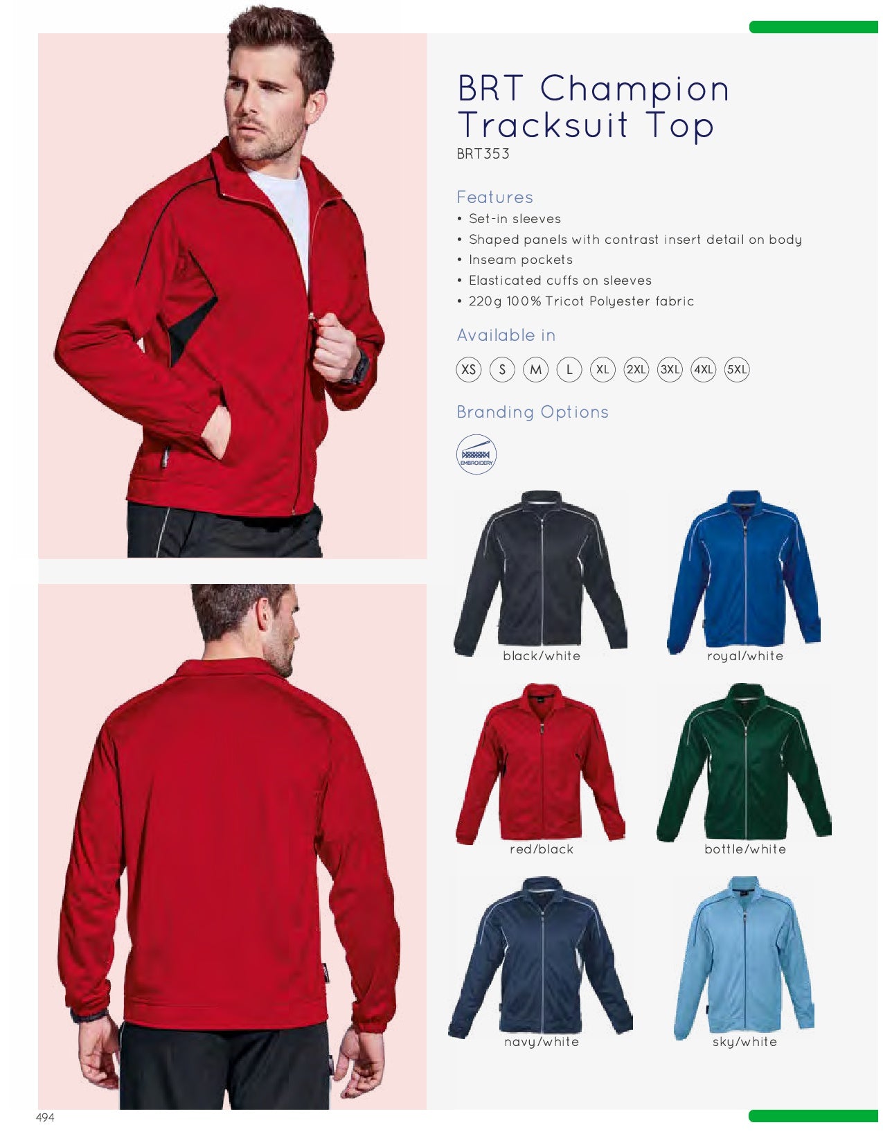 BRT Champion Tracksuit Top