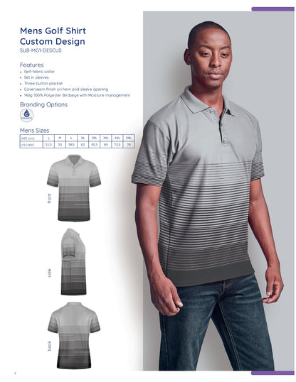 ATHLU Golfer Short Sleeve - Mens/Ladies - Sublimated