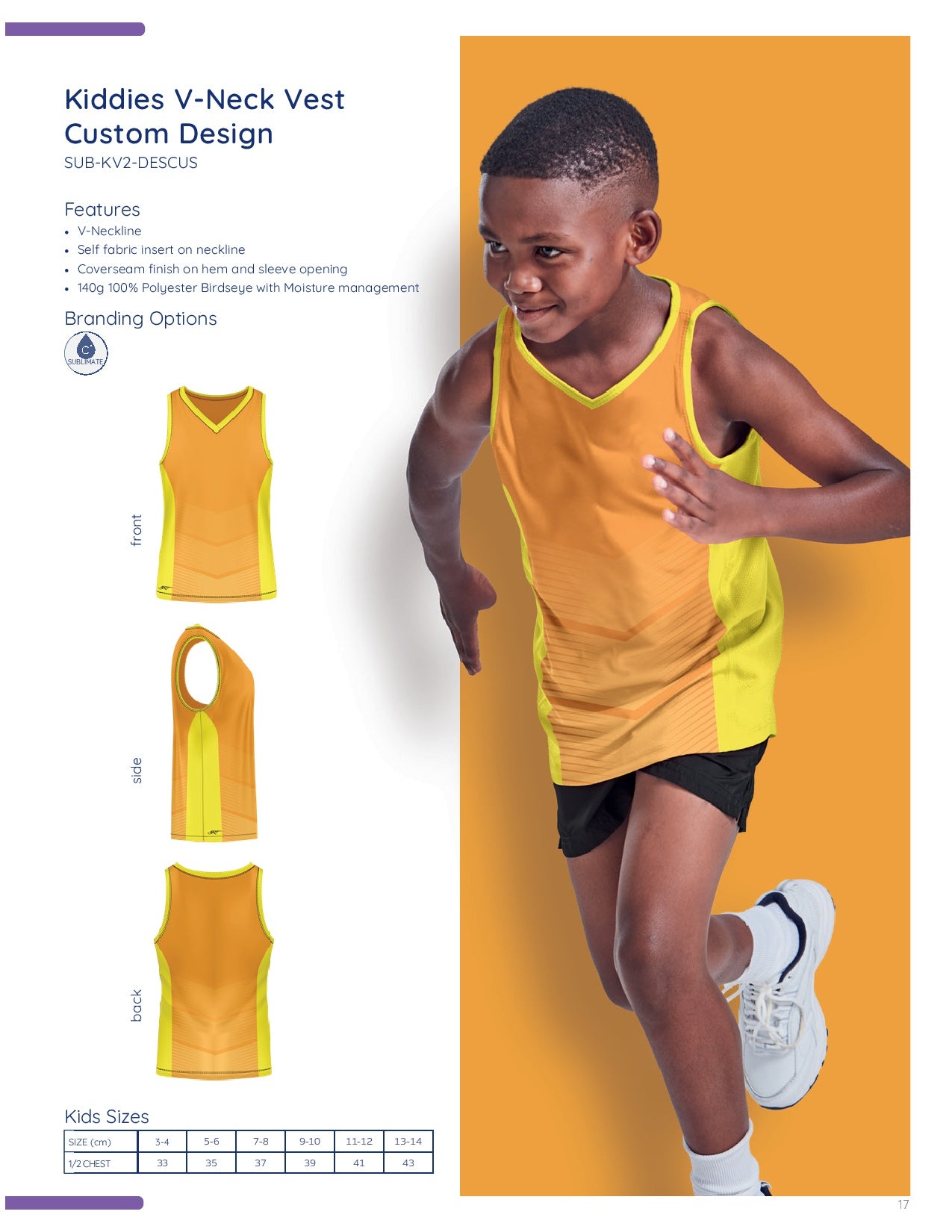 ATHLU Vest - Sublimated - JNR