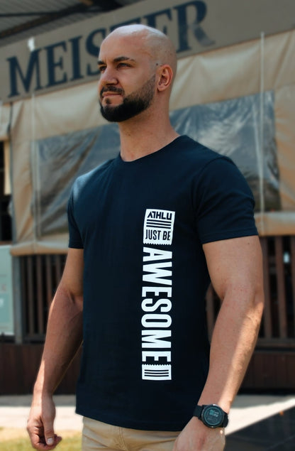 ATHLU Mens Basic T's - Just Be Awesome
