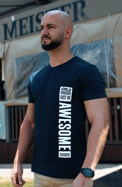 ATHLU Mens Basic T's - Just Be Awesome
