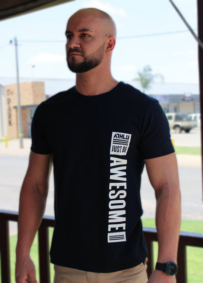 ATHLU Mens Basic T's - Just Be Awesome
